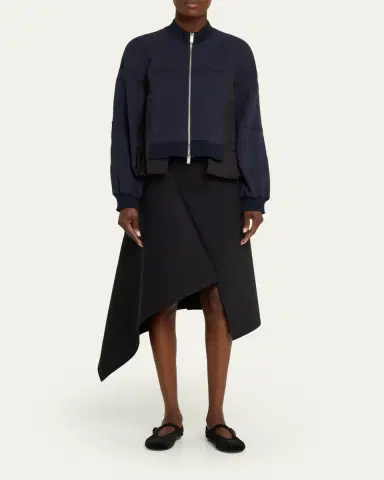 3.1 Phillip Lim Asymmetric Sport Jacket with Ripstop Panels | Thumbnail 2 3.1 Phillip Lim Asymmetric Sport Jacket with Ripstop Panels | Thumbnail 2