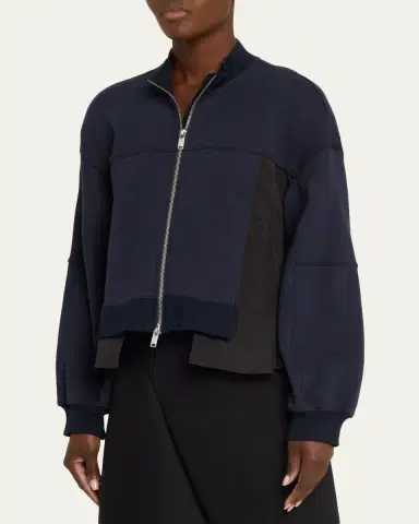 3.1 Phillip Lim Asymmetric Sport Jacket with Ripstop Panels | Thumbnail 4 3.1 Phillip Lim Asymmetric Sport Jacket with Ripstop Panels | Thumbnail 4