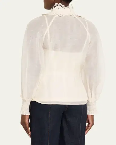 Zimmermann Rebellion Collared Blouse | Thumbnail 3