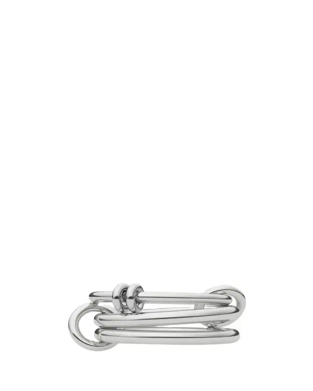Spinelli Kilcollin Three Link Ring with Connectors in Sterling Silver