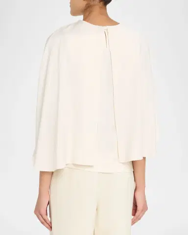 SIMKHAI Eliora Satin Cape Top | Thumbnail 2