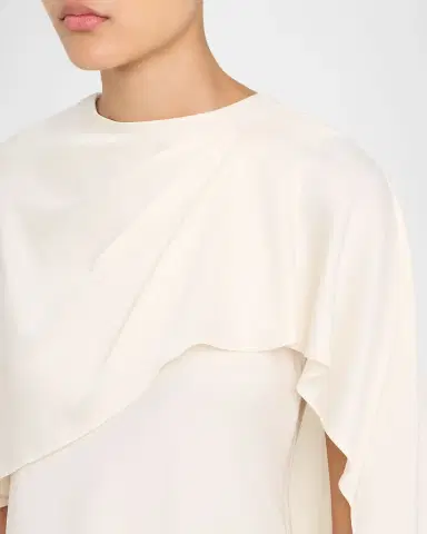 SIMKHAI Eliora Satin Cape Top | Thumbnail 4