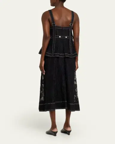 3.1 Phillip Lim Sleeveless Layered Lace Midi Dress | Thumbnail 3 3.1 Phillip Lim Sleeveless Layered Lace Midi Dress | Thumbnail 3