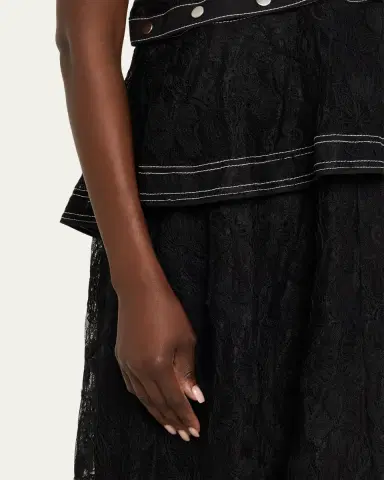 3.1 Phillip Lim Sleeveless Layered Lace Midi Dress | Thumbnail 5 3.1 Phillip Lim Sleeveless Layered Lace Midi Dress | Thumbnail 5