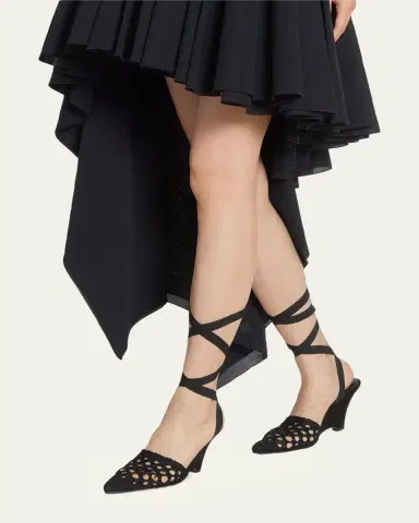 Jacquemus 80mm Les Espadrilles Ankle-Tie Wedge Mules | Thumbnail 6 Jacquemus 80mm Les Espadrilles Ankle-Tie Wedge Mules | Thumbnail 6