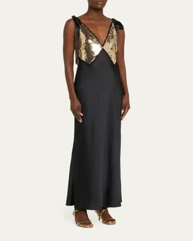 LoveShackFancy Talissa Sequined Maxi Dress | Thumbnail 4 LoveShackFancy Talissa Sequined Maxi Dress | Thumbnail 4