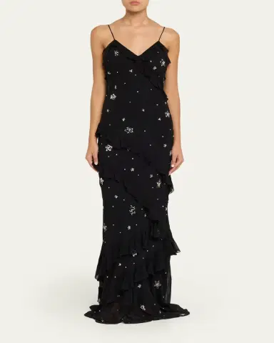 LoveShackFancy Rialto Embellished Maxi Dress | Thumbnail 2