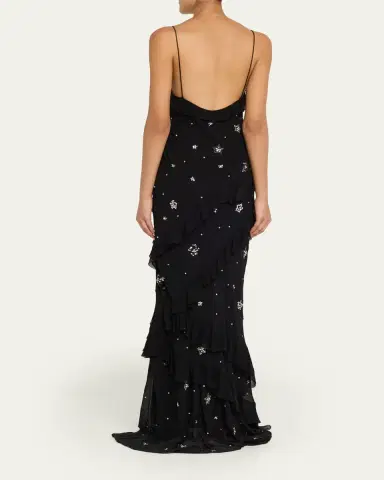 LoveShackFancy Rialto Embellished Maxi Dress | Thumbnail 3
