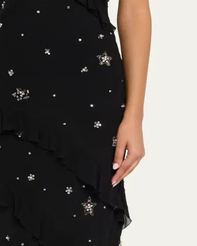 LoveShackFancy Rialto Embellished Maxi Dress | Thumbnail 5