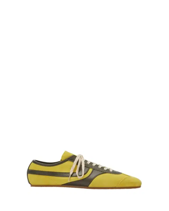 Dries Van Noten Men's Destin Mixed Leather Retro Sneakers
