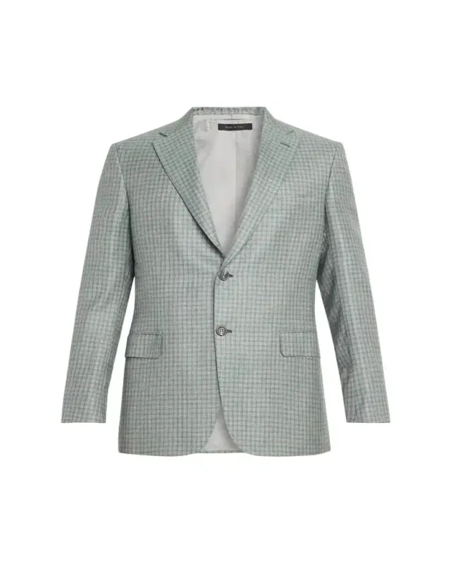 Men's Ravello Cashmere-Silk Check Blazer