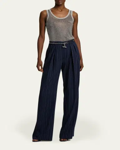 Ralph Lauren Collection Melony Embellished Mesh Tank Top | Thumbnail 2