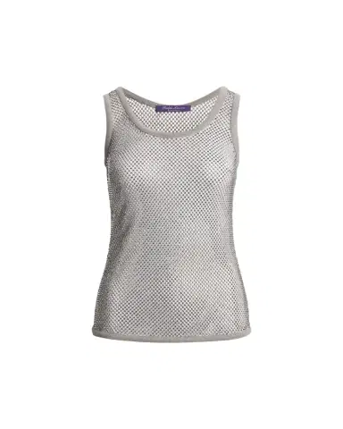 Ralph Lauren Collection Melony Embellished Mesh Tank Top | Thumbnail 1