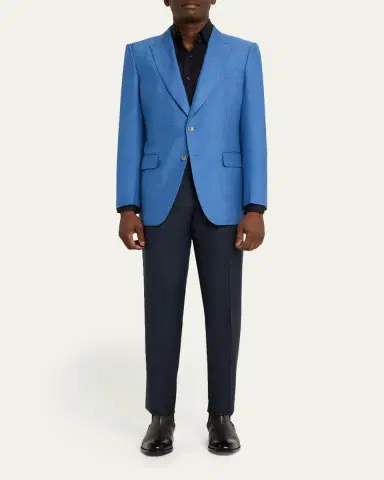Tom Ford Men's Peak Lapel Single-Breasted Sport Coat | Thumbnail 2 Tom Ford Men's Peak Lapel Single-Breasted Sport Coat | Thumbnail 2