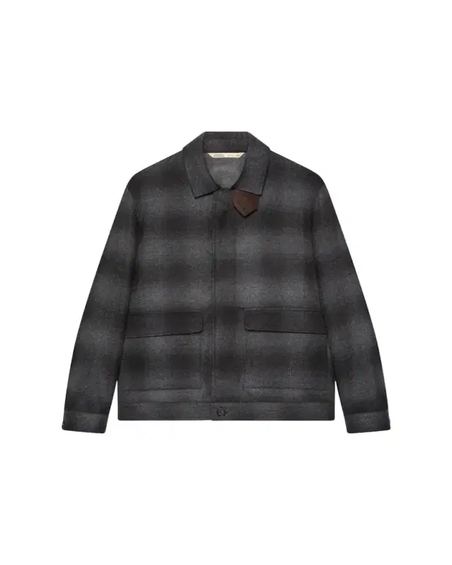 Men's Wool Check Overshirt