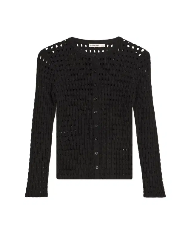 SIMKHAI Mabel Openwork Cardigan