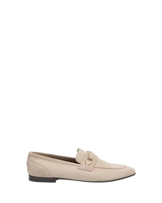 Brunello Cucinelli Suede Loafers with Horsebit Strap
