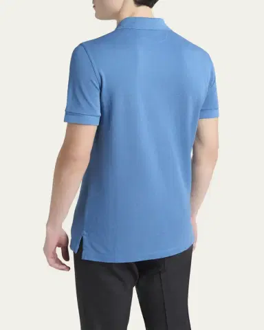 Tom Ford Men's Lyocell Pique Polo Shirt | Thumbnail 11