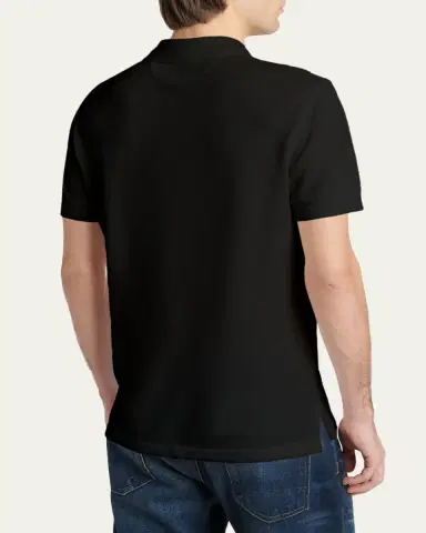 Tom Ford Men's Lyocell Pique Polo Shirt | Thumbnail 3