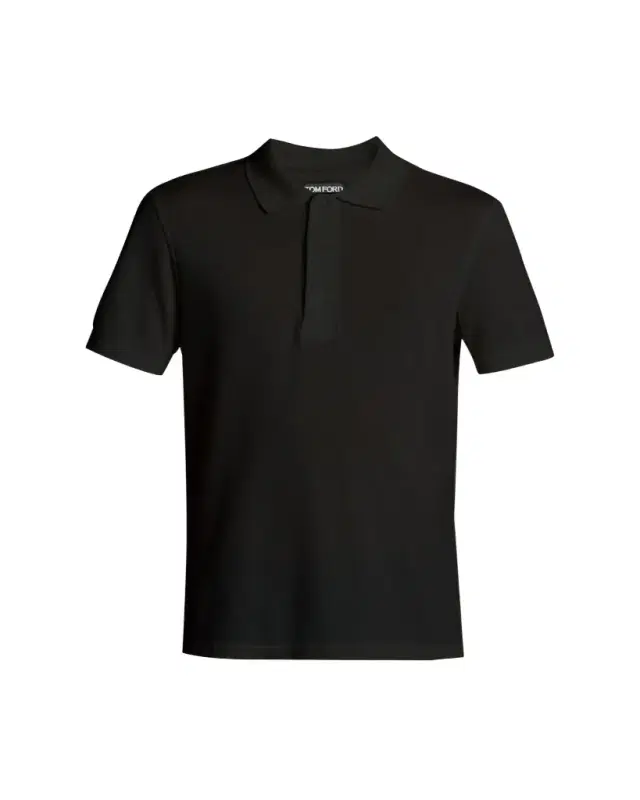 TOM FORD Men's Lyocell Pique Polo Shirt