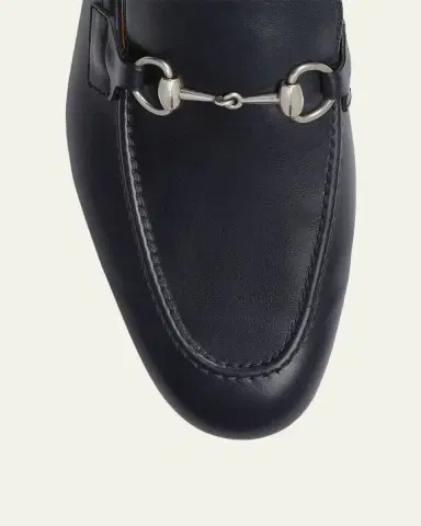 Gucci Men's Jordaan Moccasin Leather Bit Loafers | Thumbnail 3 Gucci Men's Jordaan Moccasin Leather Bit Loafers | Thumbnail 3