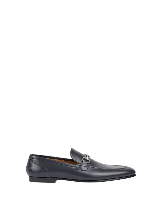 Gucci Men's Jordaan Moccasin Leather Bit Loafers
