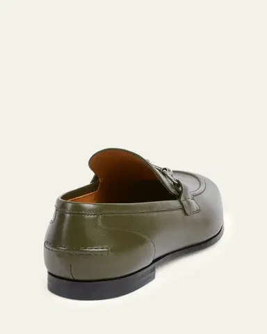 Gucci Men's Jordaan Moccasin Leather Bit Loafers | Thumbnail 2 Gucci Men's Jordaan Moccasin Leather Bit Loafers | Thumbnail 2