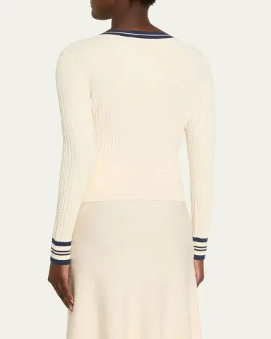 3.1 Phillip Lim Textured Rib V-Neck Cardigan | Thumbnail 3 3.1 Phillip Lim Textured Rib V-Neck Cardigan | Thumbnail 3