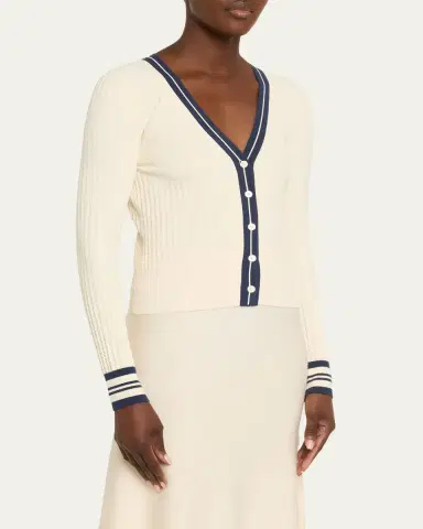 3.1 Phillip Lim Textured Rib V-Neck Cardigan | Thumbnail 4 3.1 Phillip Lim Textured Rib V-Neck Cardigan | Thumbnail 4