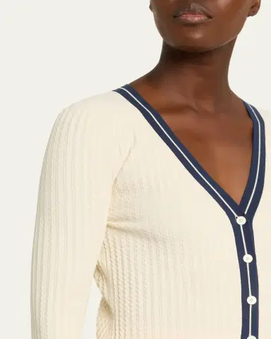 3.1 Phillip Lim Textured Rib V-Neck Cardigan | Thumbnail 5 3.1 Phillip Lim Textured Rib V-Neck Cardigan | Thumbnail 5