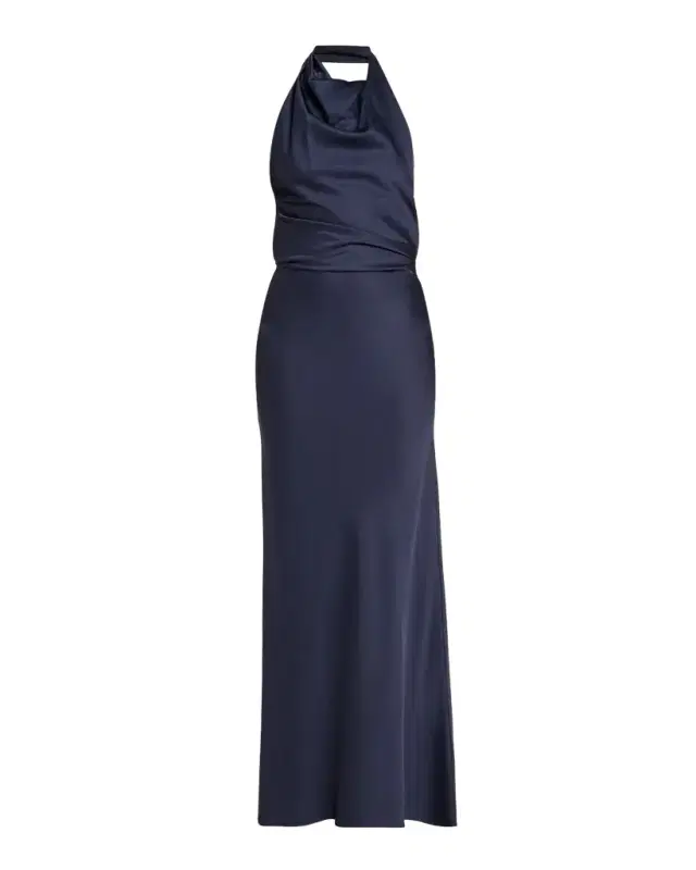 Reannon Draped Satin Gown