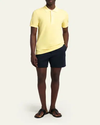 Tom Ford Men's Lyocell Pique Polo Shirt | Thumbnail 2 Tom Ford Men's Lyocell Pique Polo Shirt | Thumbnail 2
