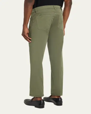 Cesare Attolini Men's Cotton Slim Straight-Leg Five-Pocket Pants | Thumbnail 7 Cesare Attolini Men's Cotton Slim Straight-Leg Five-Pocket Pants | Thumbnail 7