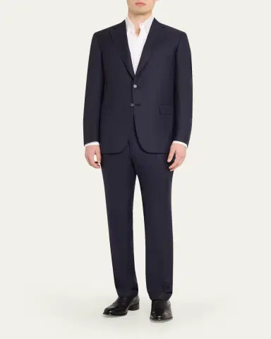 Brioni Men's Brunico Plaid Wool Blazer | Thumbnail 2 Brioni Men's Brunico Plaid Wool Blazer | Thumbnail 2