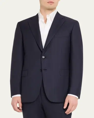 Brioni Men's Brunico Plaid Wool Blazer | Thumbnail 4 Brioni Men's Brunico Plaid Wool Blazer | Thumbnail 4