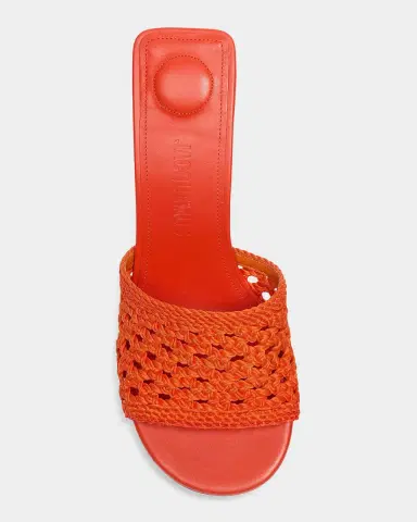 Jacquemus 75mm Les Cubisto Open-Knit Mules | Thumbnail 4