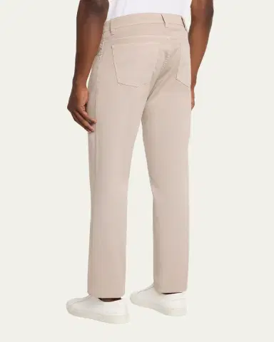 Cesare Attolini Men's Cotton Slim Straight-Leg Five-Pocket Pants | Thumbnail 7 Cesare Attolini Men's Cotton Slim Straight-Leg Five-Pocket Pants | Thumbnail 7