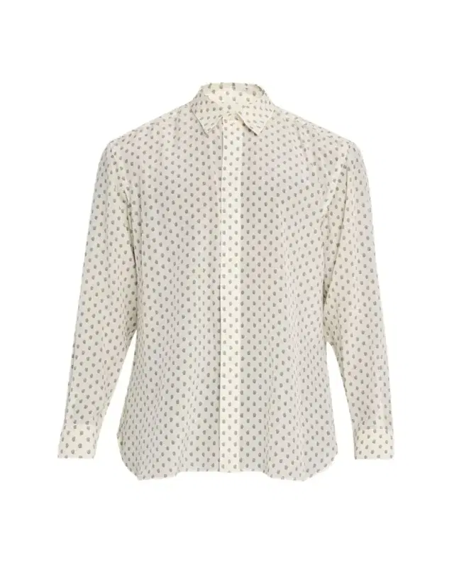 TOM FORD Men's Crepe de Chine Silk Paisley Dress Shirt