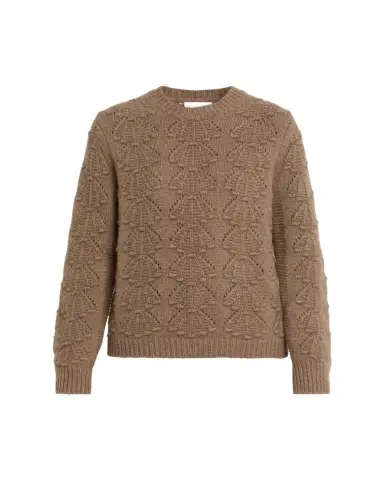Loulou De Saison Clyde 3D Shell Knit Cashmere Sweater | Thumbnail 1 Loulou De Saison Clyde 3D Shell Knit Cashmere Sweater | Thumbnail 1