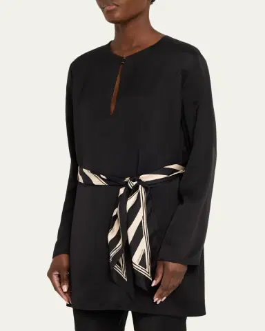 Zimmermann Rebellion Twill Tunic Top | Thumbnail 4