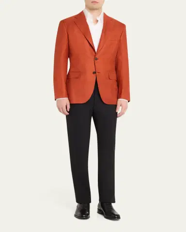 Brioni Men's Plume Single-Breasted Blazer | Thumbnail 2 Brioni Men's Plume Single-Breasted Blazer | Thumbnail 2