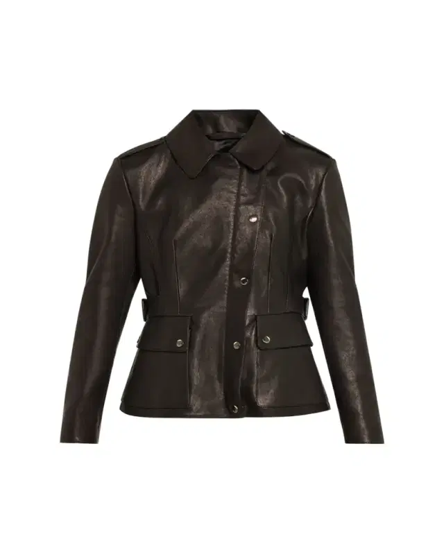 Burberry Leyton Lamb Leather Trench Jacket