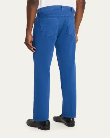 Cesare Attolini Men's Cotton Bull Slim Straight-Leg Five-Pocket Pants | Thumbnail 3 Cesare Attolini Men's Cotton Bull Slim Straight-Leg Five-Pocket Pants | Thumbnail 3
