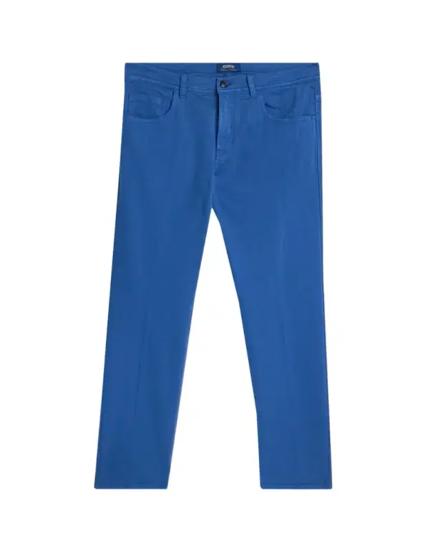 Cesare Attolini Men's Cotton Bull Slim Straight-Leg Five-Pocket Pants