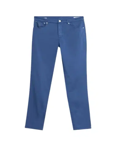 Brunello Cucinelli Men's Dyed Cotton Straight-Fit Five-Pocket Pants | Thumbnail 1 Brunello Cucinelli Men's Dyed Cotton Straight-Fit Five-Pocket Pants | Thumbnail 1