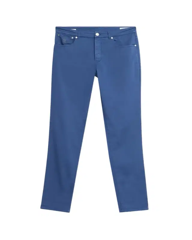 Brunello Cucinelli Men's Dyed Cotton Straight-Fit Five-Pocket Pants