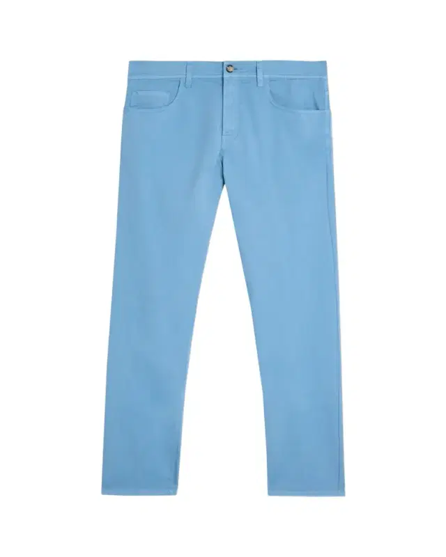 Men's Cotton Slim Straight-Leg Five-Pocket Pants