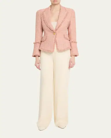 L'Agence Kaisley Waffle Tweed Blazer | Thumbnail 2 L'Agence Kaisley Waffle Tweed Blazer | Thumbnail 2