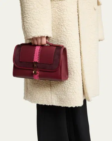 Gabriela Hearst Leonora Small Embroidered Leather Top-Handle Bag | Thumbnail 2
