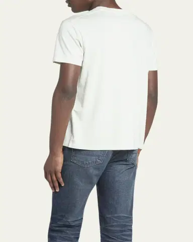 Tom Ford Men's Lyocell-Cotton Crewneck T-Shirt | Thumbnail 3